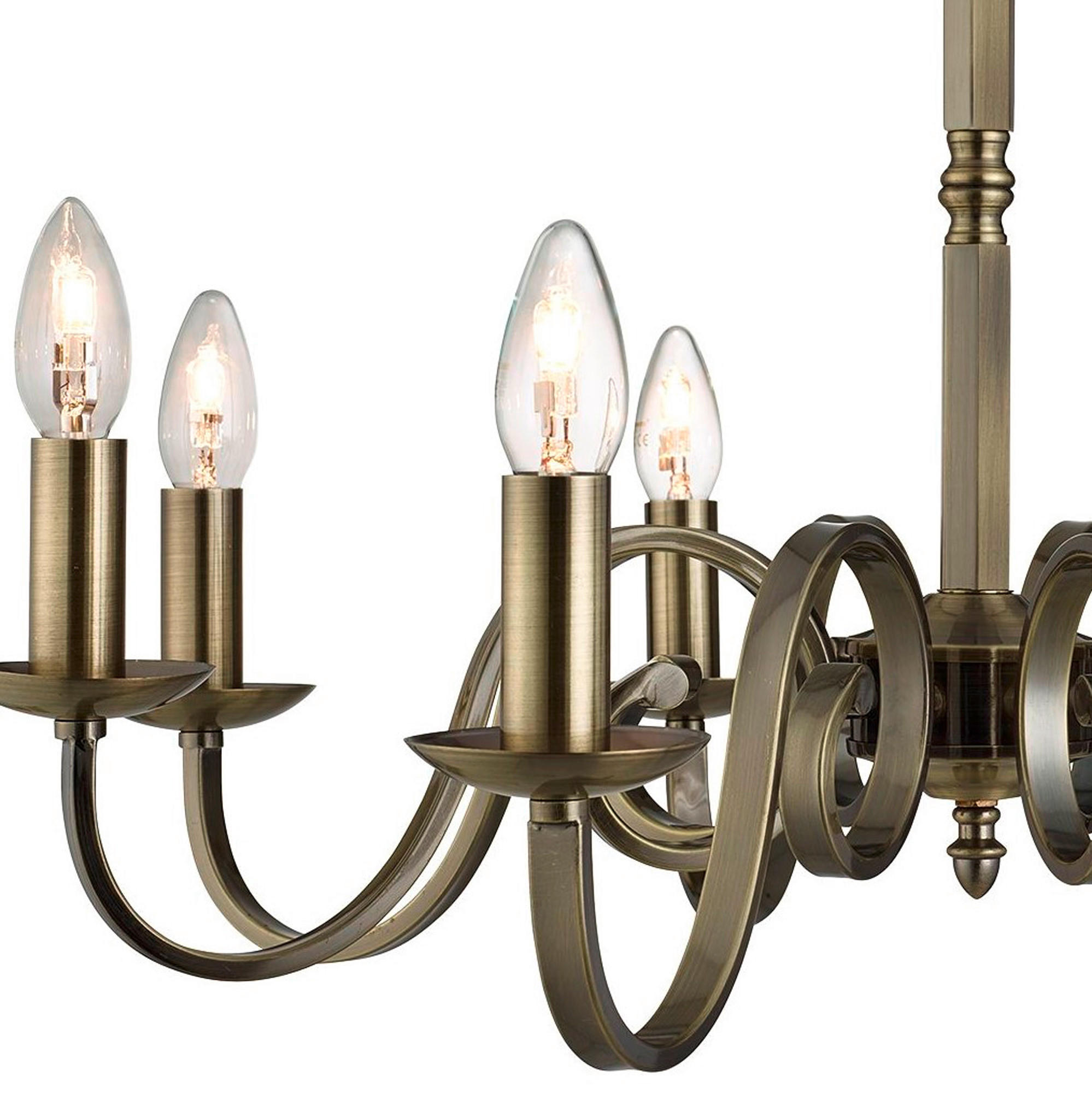 KRONLEUCHTER Richmond 65/94 cm   - Messingfarben, Design, Metall (65/94cm)
