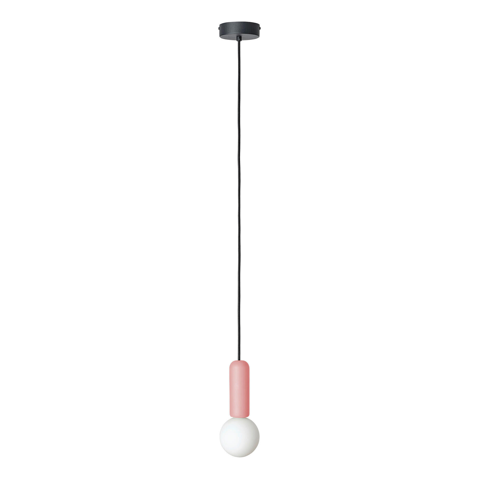 HÄNGELEUCHTE 10/120 cm   - Rosa, Basics, Stein (10/120cm) - Osram
