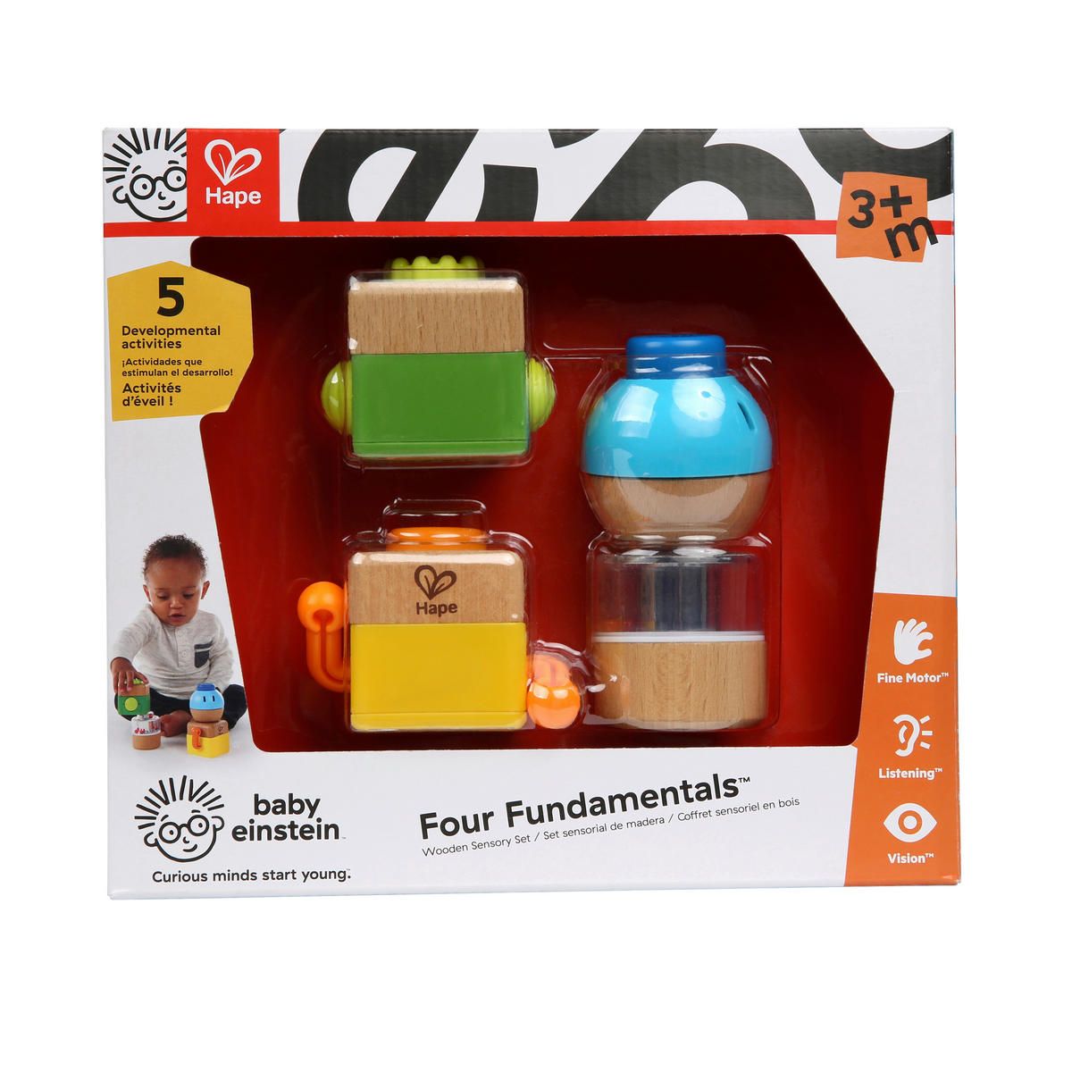 BAUSTEINE - Multicolor, Basics, Holz/Holzwerkstoff (24,3/22,1/5,6cm) - Hape