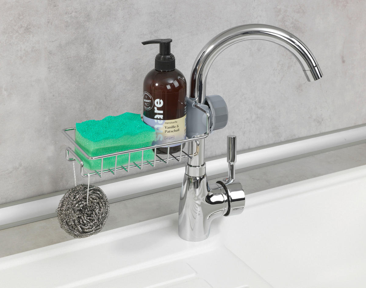 DUSCHKORB - Chromfarben, MODERN, Kunststoff (28,5/4/11,5cm) - Wenko