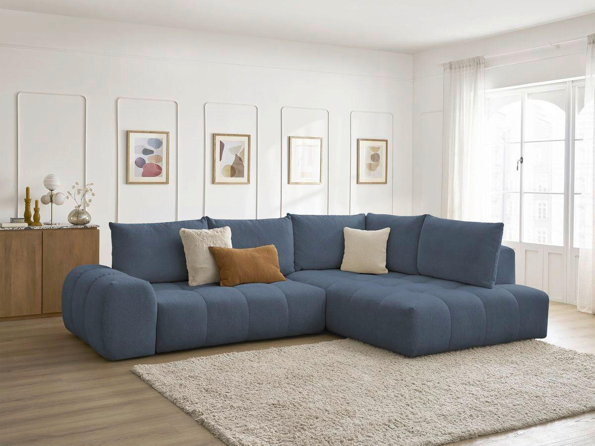 XXXLutz Eckschlafsofa Everest Dunkelblau 320x212 cm