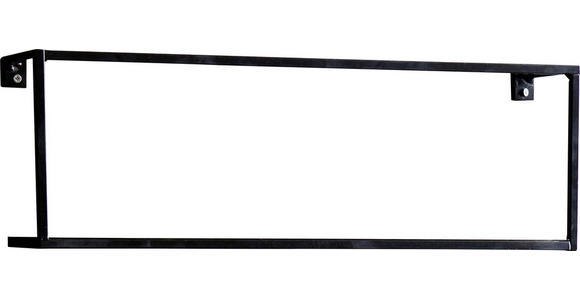 WANDREGAL 50/16/8 cm  - Schwarz, Trend, Metall (50/16/8cm) - Ambia Home