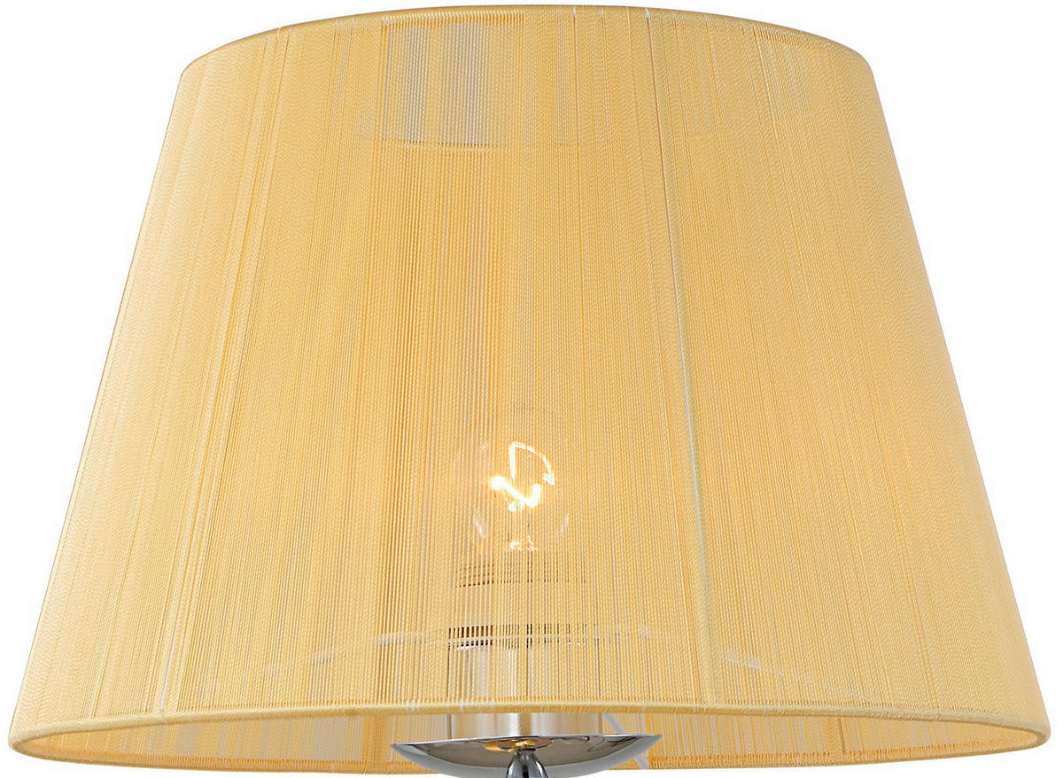 TISCHLEUCHTE 23/23/50 cm   - Chromfarben/Goldfarben, KONVENTIONELL, Kunststoff/Metall (23/23/50cm)