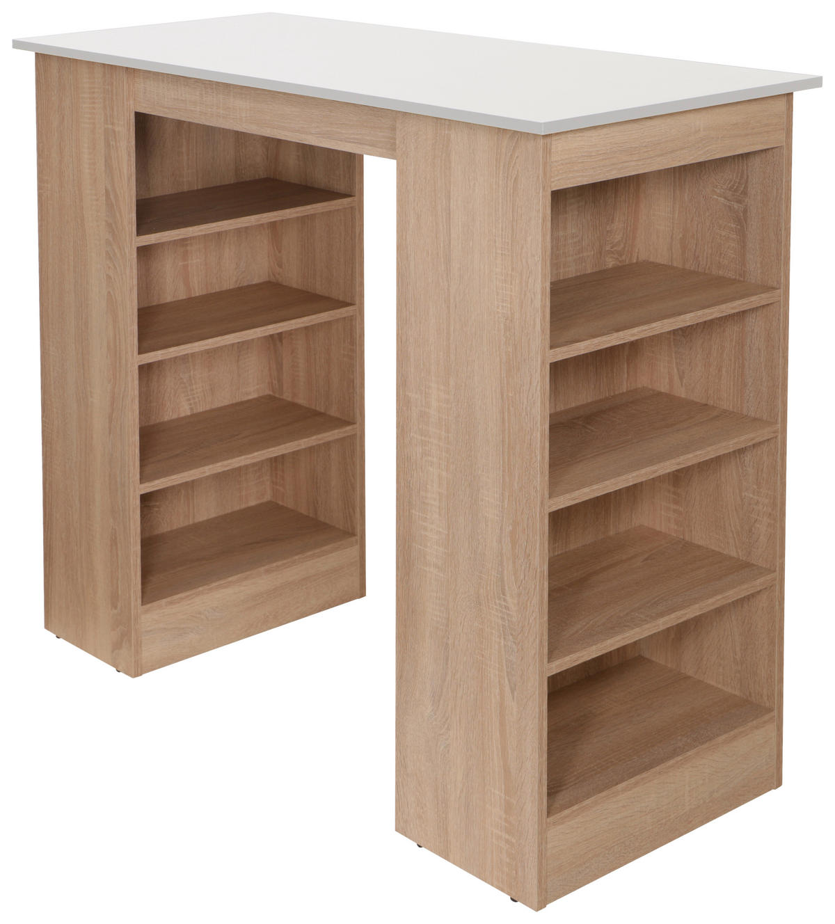 BARBORD i trämaterial  103/50/115 cm  - vit/ekfärgad, Design, trämaterial (103/50/115cm) - Respekta