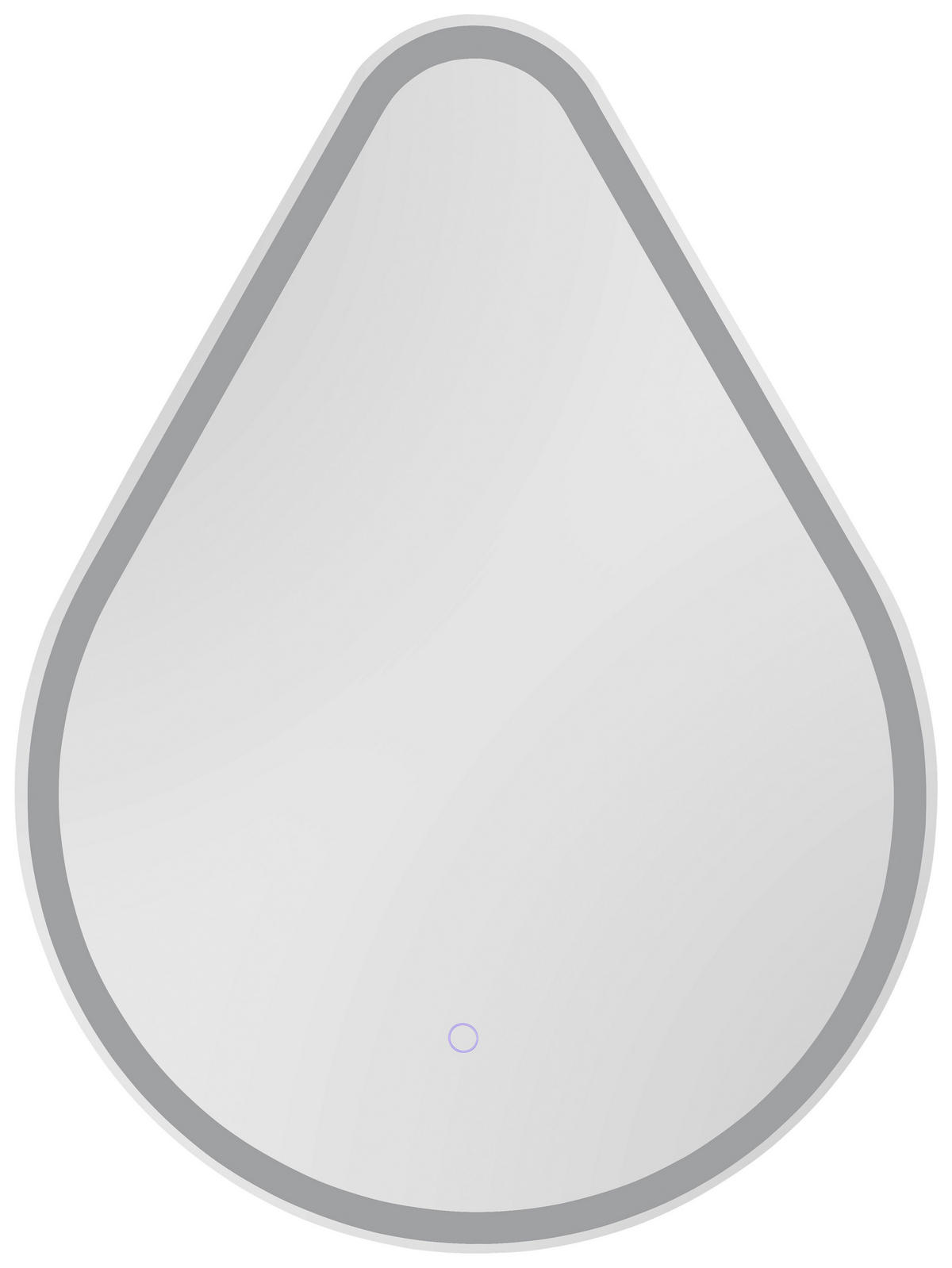 KÚPEĽŇOVÉ ZRKADLO, 60/80/3 cm - čierna/strieborná, Modern, kov/sklo (60/80/3cm)