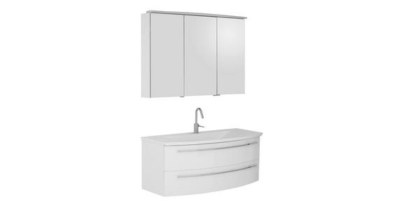 BADEZIMMER  in 120 cm  - Weiß, Design, Holzwerkstoff/Stein (120cm) - Dieter Knoll