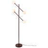 STEHLEUCHTE 47,5/63,5/165 cm    - Bordeaux/Weiß, Design, Glas/Metall (47,5/63,5/165cm) - It's about Romi