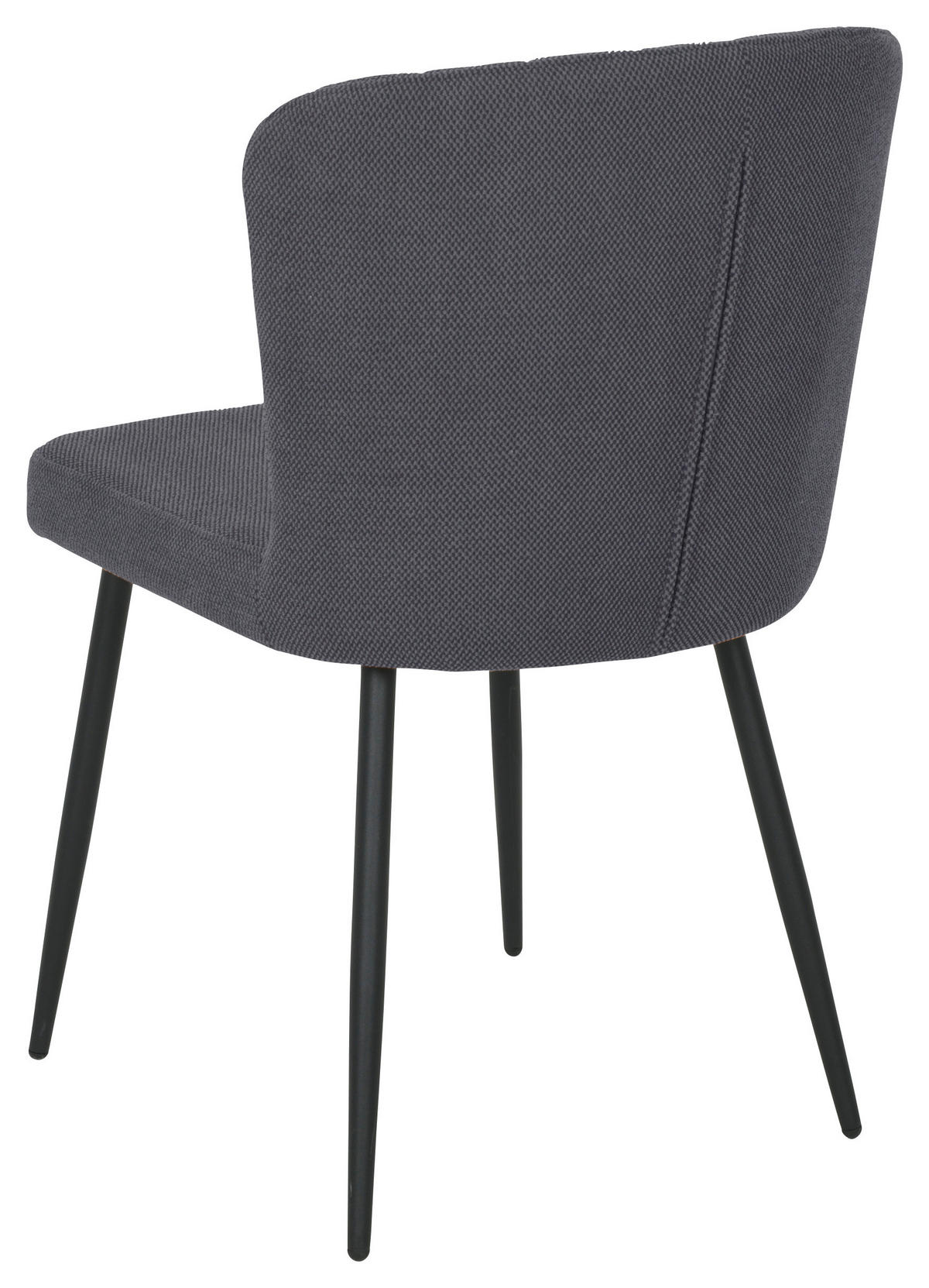 VIERFUßSTUHL  in Eisen Leinenoptik Holz, Metall, Textil  - Schwarz, KONVENTIONELL, Holz/Textil (52/82/60cm) - P & B