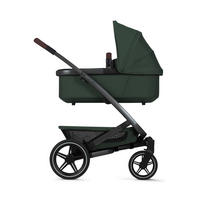 KINDERWAGENSET Geo3 Mono  - Dunkelgrün/Grau, Basics, Textil/Metall (60/92-113/77-105cm) - Joolz
