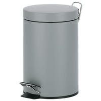KOSMETIKEIMER 3 l  Metall  - Hellgrau/Schwarz, Basics, Kunststoff/Metall (17/26cm) - Kela
