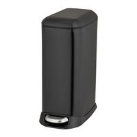 TRETEIMER 20 L  - Schwarz, Basics, Kunststoff/Metall (23,5/55/41cm) - Wenko