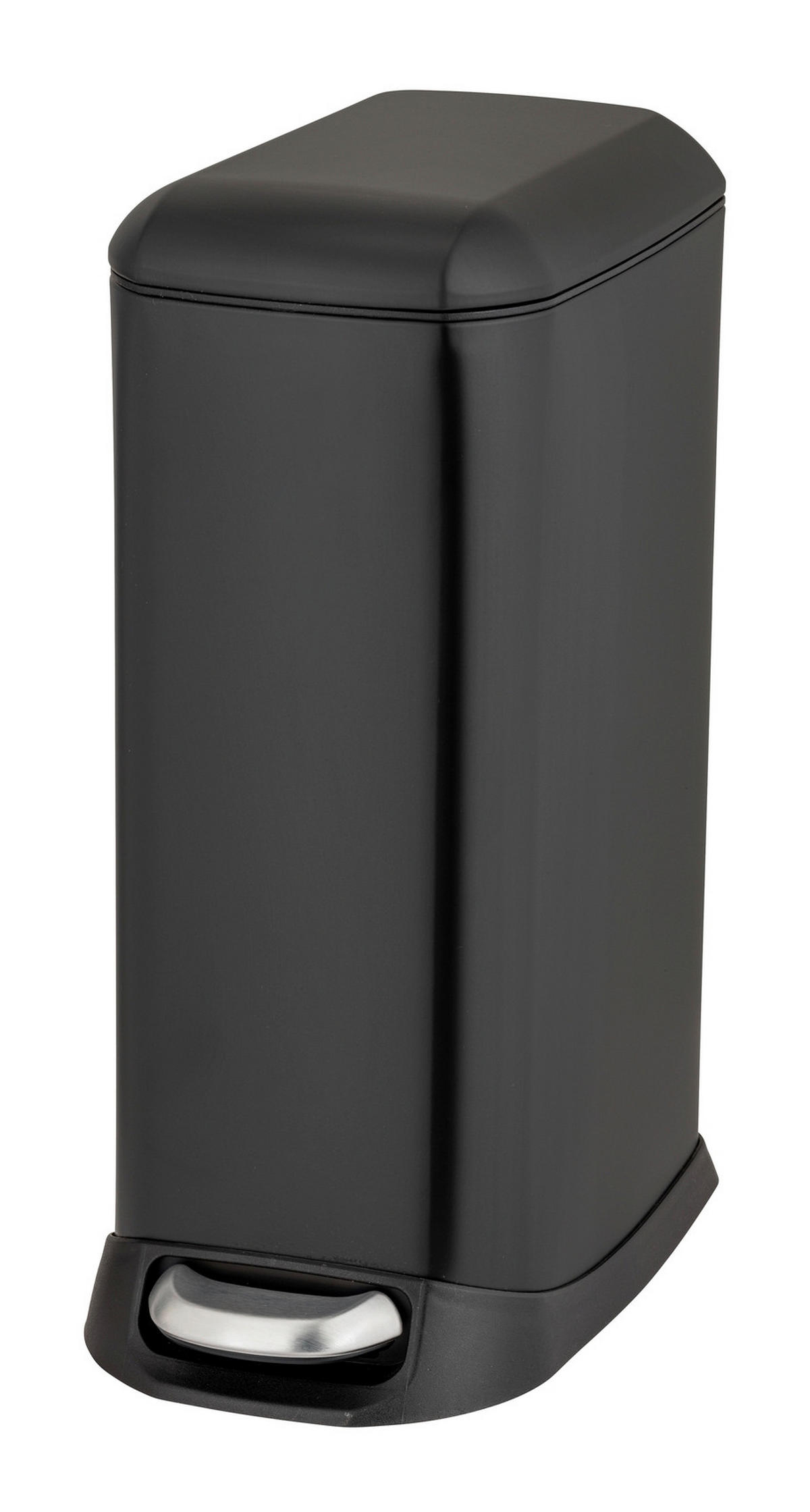 TRETEIMER 20 L  - Schwarz, Basics, Kunststoff/Metall (23,5/55/41cm) - Wenko