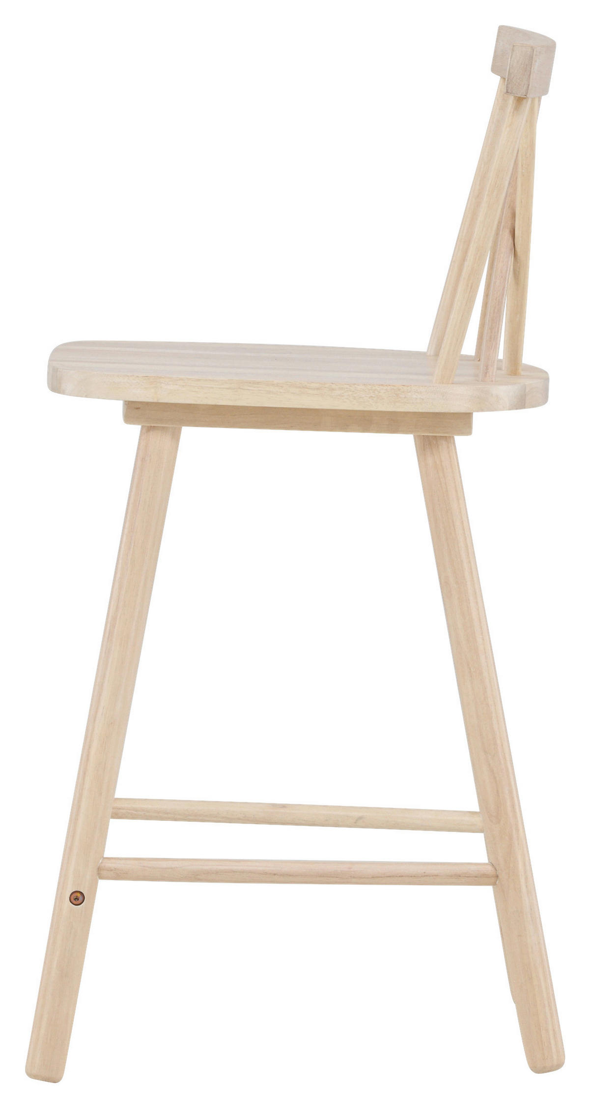 BARHOCKER-SET Weiß Kautschukholz abwischbar  - Weiß, Design, Holz (43/90/44cm) - Livetastic