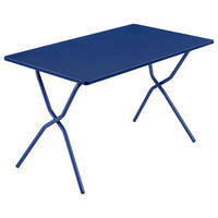 GARTENKLAPPTISCH 120/64/73 cm Metall rechteckig  - Blau, Basics, Metall (120/64/73cm) - Lafuma Mobilier