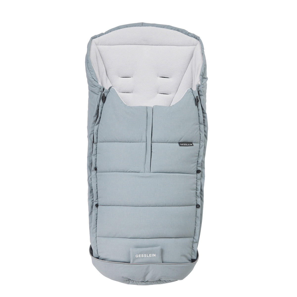KINDERWAGENSET  FX4 Style 491491 Ltd Edition  Rauchblau  - Graublau/Blaugrau, Basics, Textil/Metall (57/129/100cm) - Gesslein