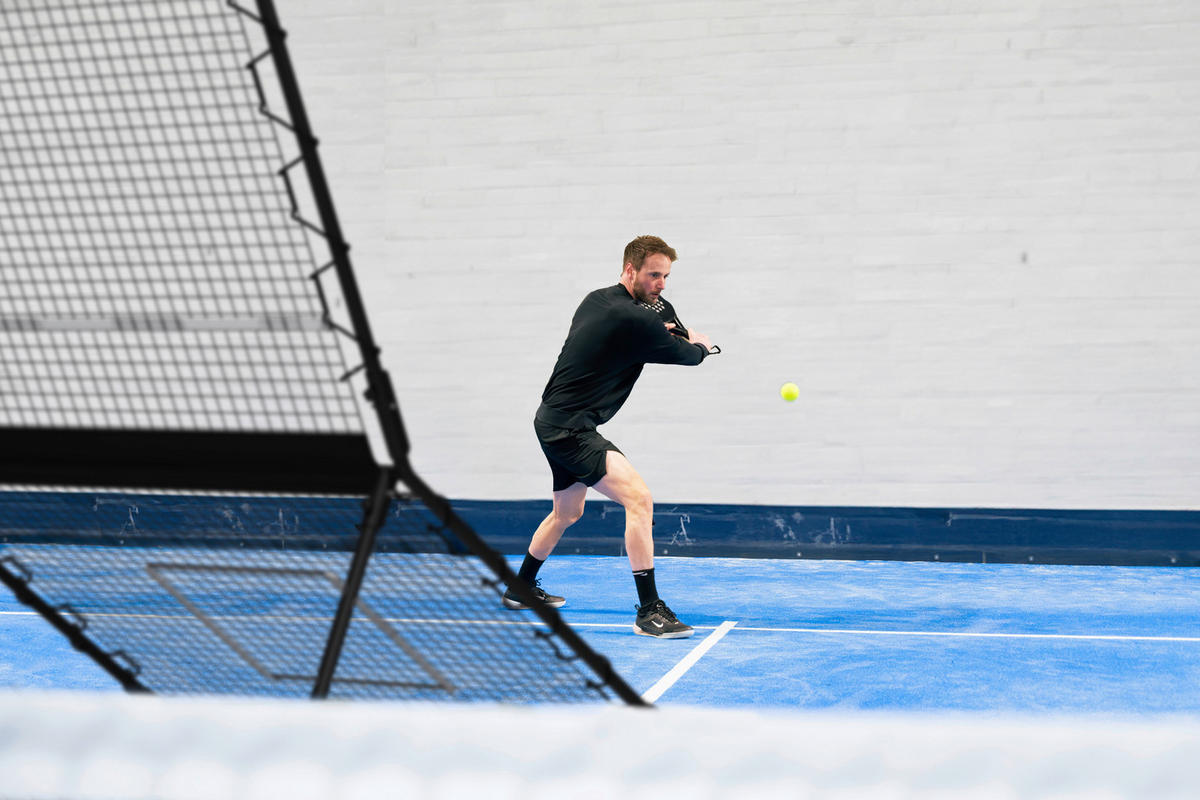 SMASH PADEL REBOUNDER - Schwarz, KONVENTIONELL, Metall (202/124/164cm) - EXIT Toys