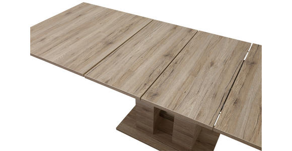ESSTISCH in Holzwerkstoff 140-220/90/76 cm - Eichefarben, Design, Holzwerkstoff (140-220/90/76cm) - Carryhome