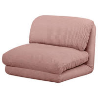 SCHLAFSESSEL Cord Altrosa    - Altrosa, Design, Textil/Metall (82/58/78cm) - Livetastic