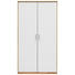 KLEIDERSCHRANK in Weiß, Eichefarben - Eichefarben/Silberfarben, KONVENTIONELL, Holzwerkstoff/Kunststoff (106/194/54cm) - Xora KLEIDERSCHRANK in Weiß, Eichefarben - Eichefarben/Silberfarben, KONVENTIONELL, Holzwerkstoff/Kunststoff (106/194/54cm) - Xora