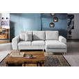 ECKSOFA Creme Webstoff  - Creme/Naturfarben, KONVENTIONELL, Holz/Textil (250/145cm) - Carryhome