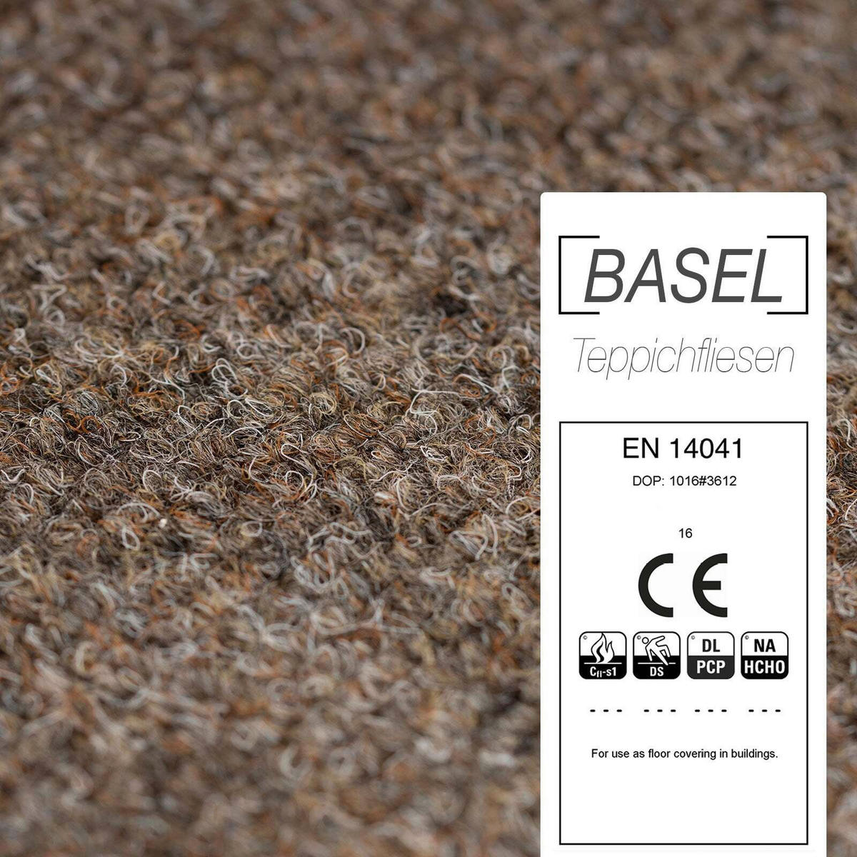 TEPPICHFLIESE - Braun, Basics, Kunststoff/Textil (50/50cm) - Esposa