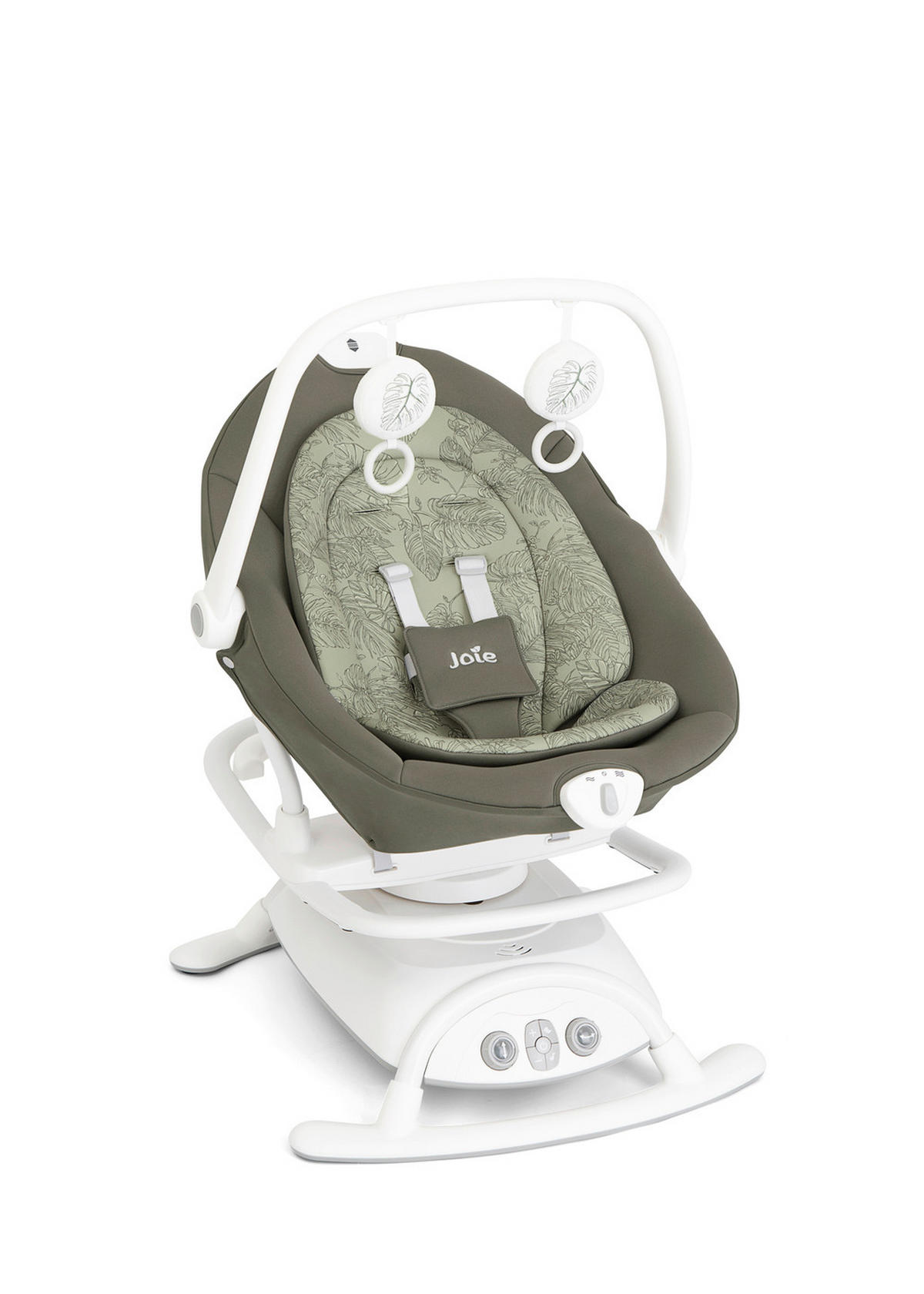 SCHAUKELWIPPE Sansa 2in1 Palms Weiß   - Multicolor/Weiß, Basics, Kunststoff/Metall (46/78/63cm) - Joie
