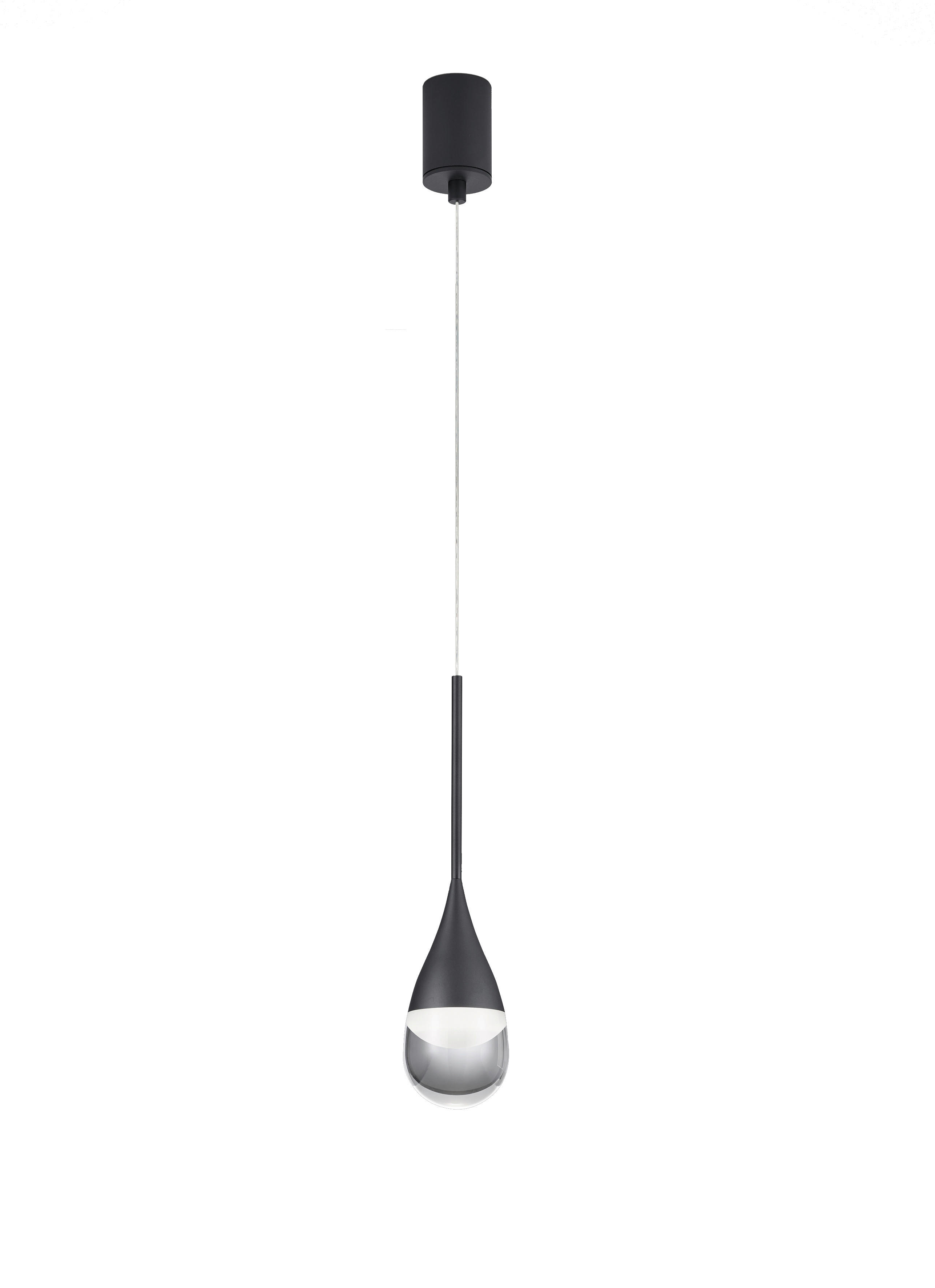 LED-PENDELLEUCHTE 8/200 cm  - Schwarz, KONVENTIONELL, Metall (8/200cm) - Helestra