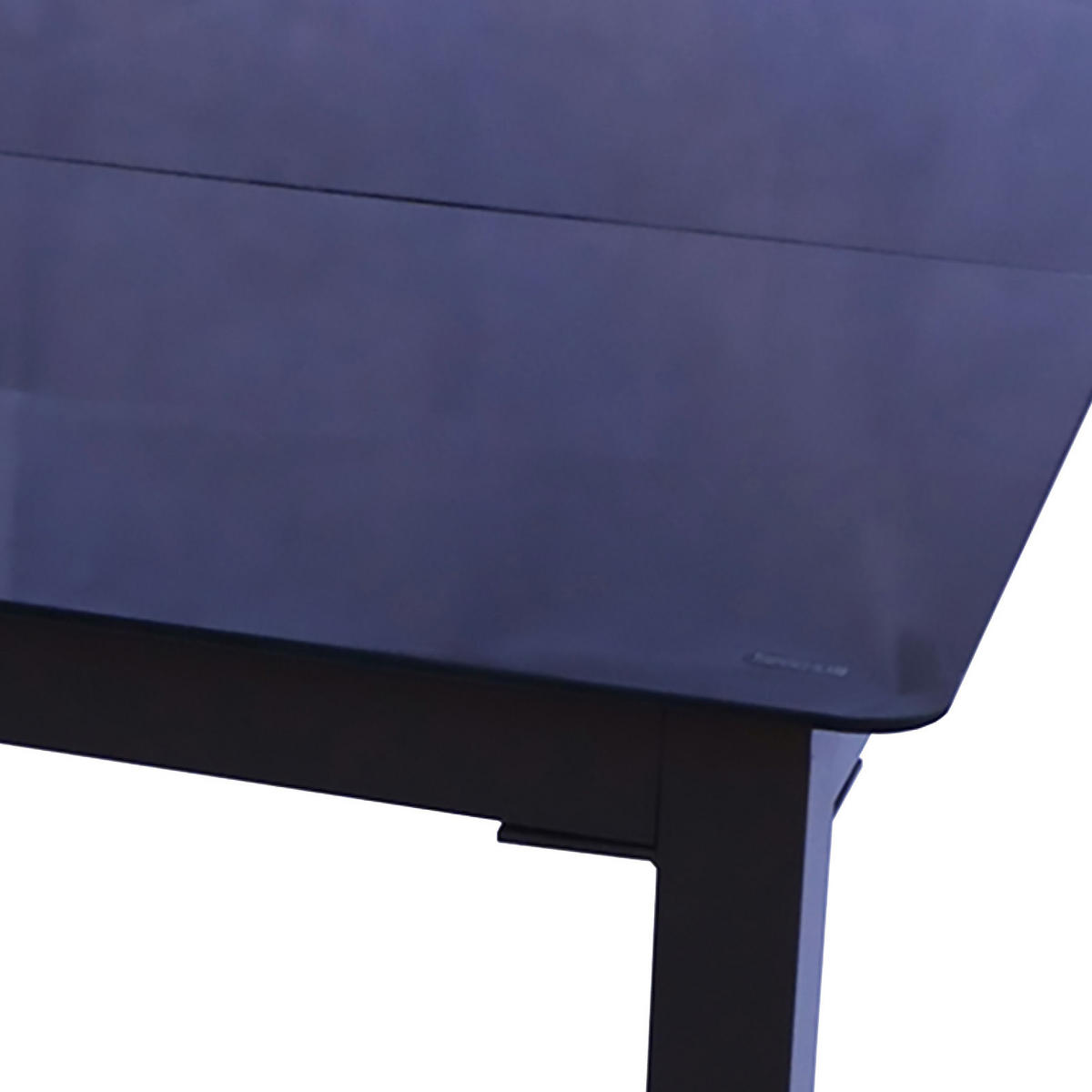 GARTENTISCH Metall, Glas Schwarz rechteckig  - Schwarz, Basics, Glas/Metall (190/80/73cm) - MID.YOU
