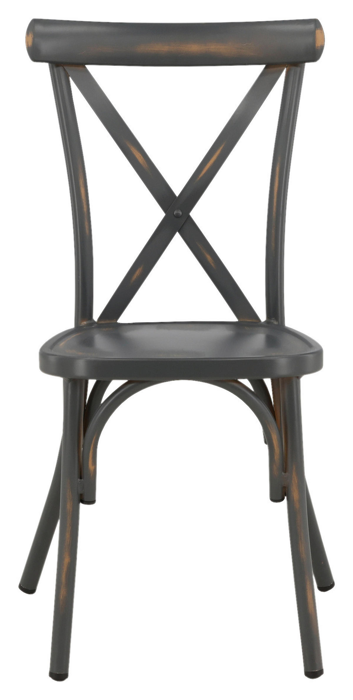 GARTENSTUHL-SET Metall Schwarz  - Schwarz, KONVENTIONELL, Metall (48/88/48cm) - Gardenson