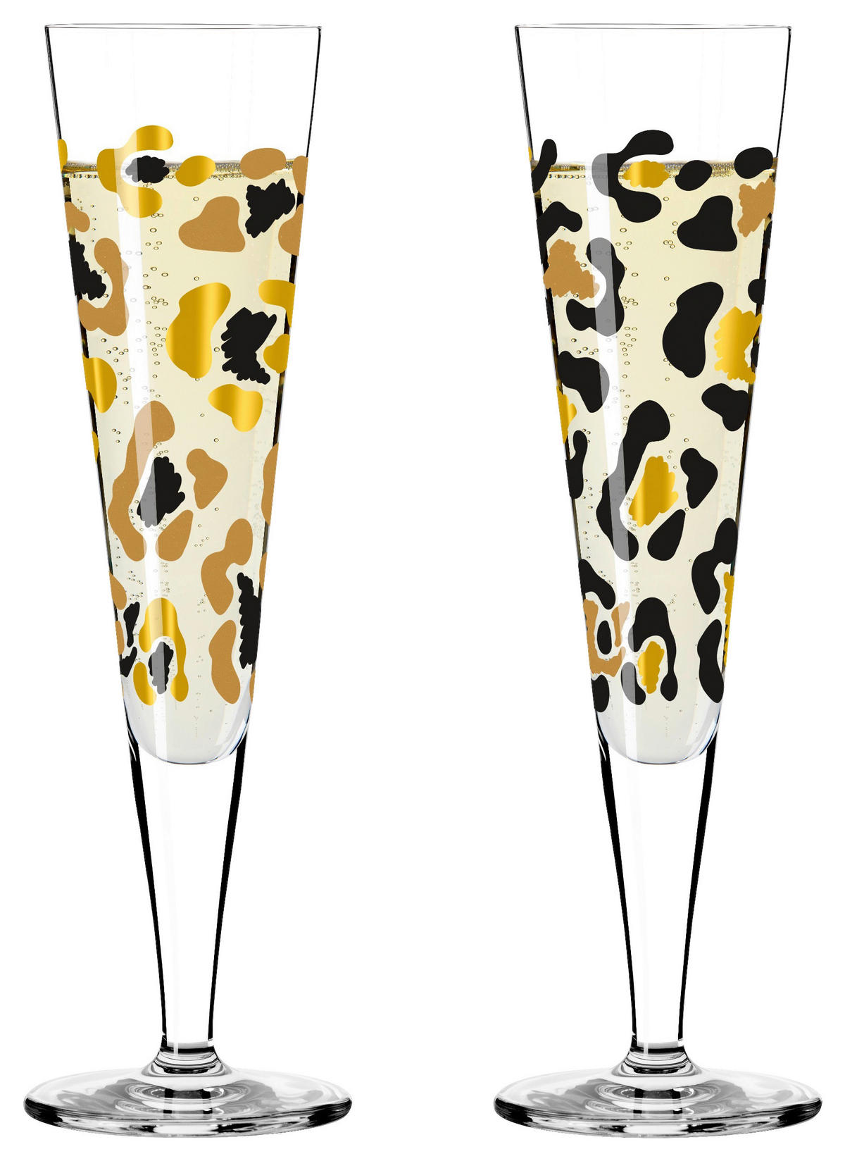 CHAMPAGNERGLAS Goldnacht 205 ml 2-teilig  - Transparent/Goldfarben, LIFESTYLE, Glas (7,2/24,0cm) - Ritzenhoff