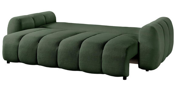 SCHLAFSOFA Webstoff Grün  - Schwarz/Grün, KONVENTIONELL, Kunststoff/Textil (262/93/117cm) - Carryhome
