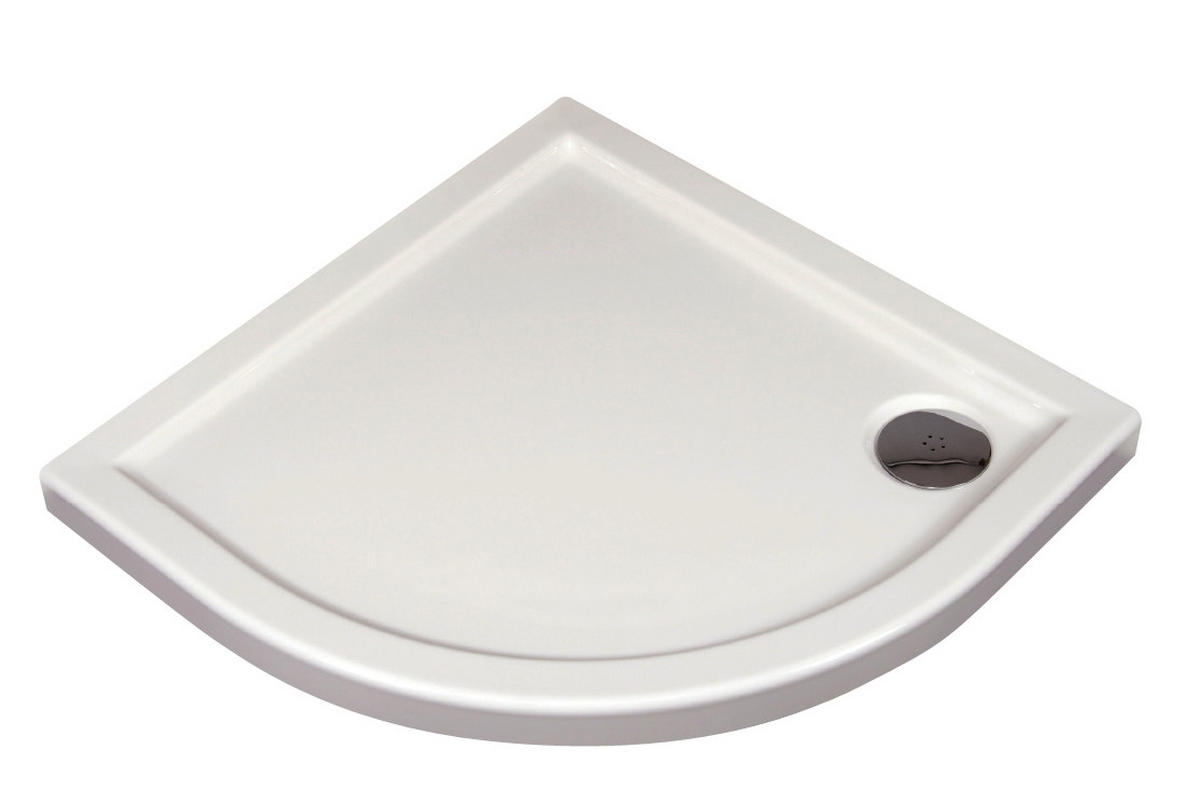 TUŠ KADA - bijela, Basics, plastika (80/5,5cm)