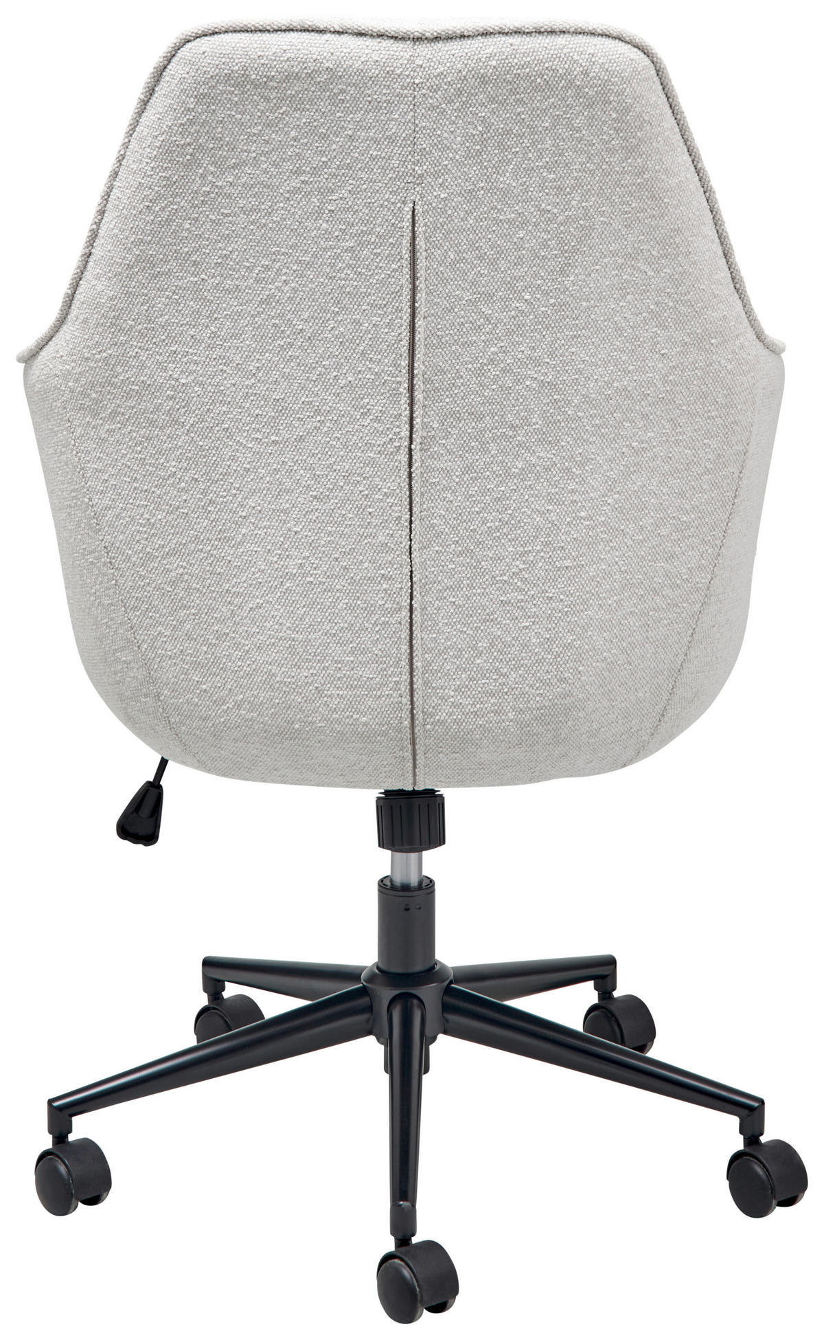 DREHSTUHL Bouclé Beige  - Beige/Schwarz, LIFESTYLE, Kunststoff/Textil (63/93-98/71cm) - Livetastic