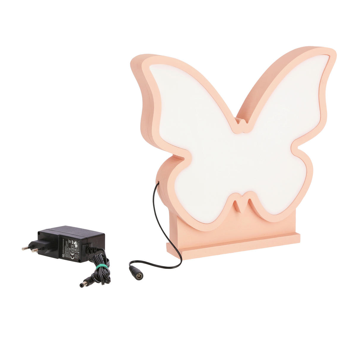 BORDSLAMPA FÖR BARN - pink, Basics, trämaterial/plast (28.5/5/26.5cm)