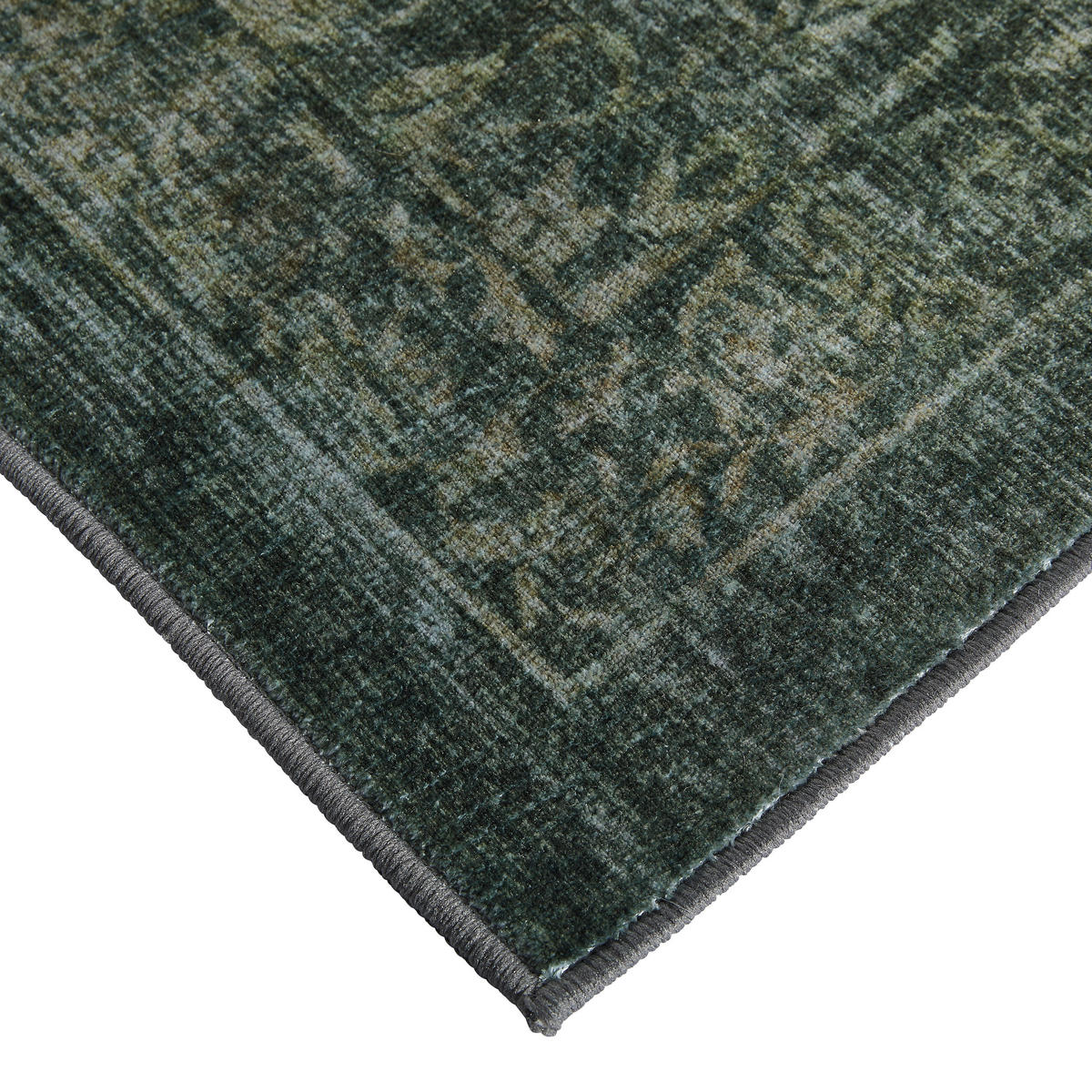 FLACHWEBETEPPICH  Wohnzimmer 160/230 cm Grau, Grün rechteckig  - Grau/Grün, Design, Kunststoff/Textil (160/230cm) - Novel