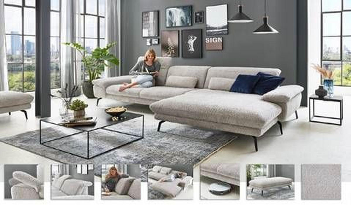 TABURE  srebrna  - srebrna/crna, Moderno, tekstil - Beldomo Comfort