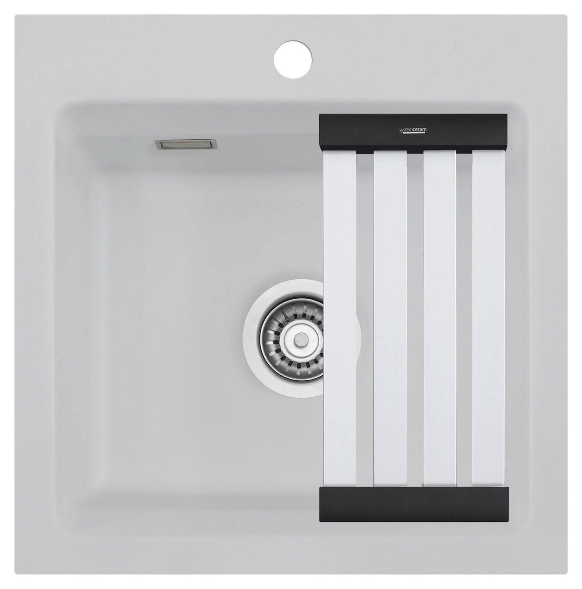 SPÜLE Kara 51 / 50030176  - Alufarben, Basics, Keramik (51/20/51cm) - Systemceram