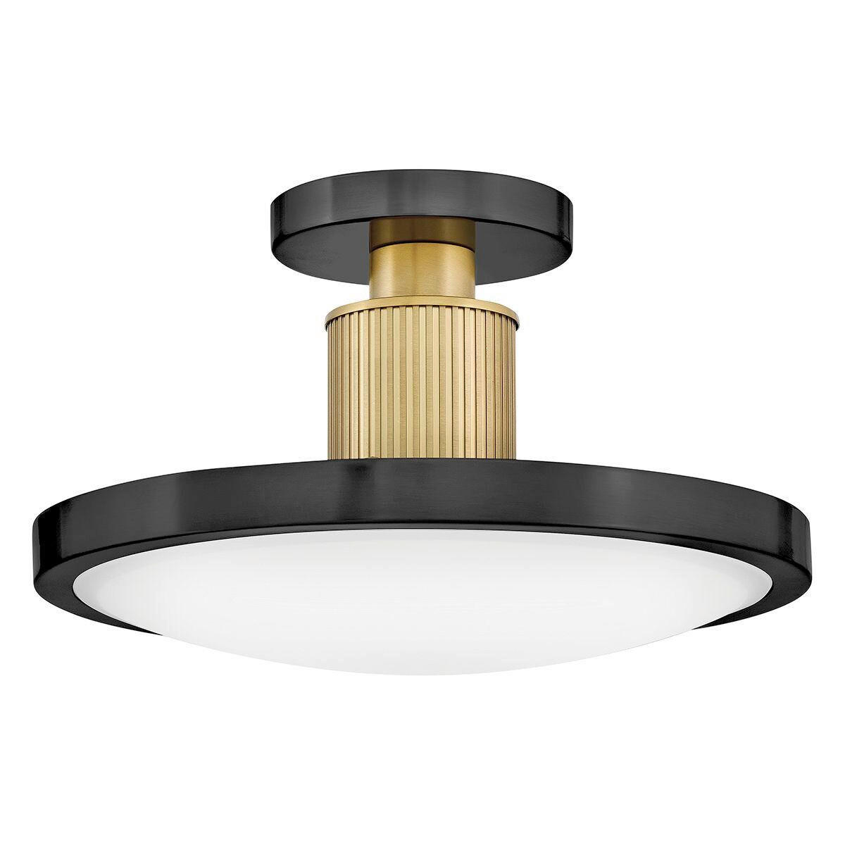 LED-HÄNGELEUCHTE Hinkley 22,2/36,2 cm  - Schwarz, Design, Glas/Metall (22,2/36,2cm) - Elstead Lighting