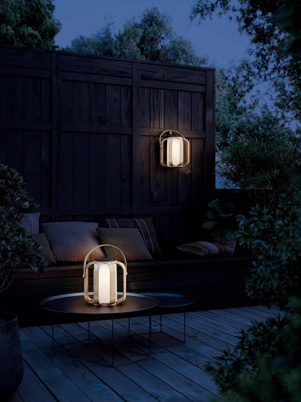 SOLARLEUCHTE Bob 30/40 cm   - Naturfarben, Basics, Holz/Kunststoff (30/40cm) - Nordlux