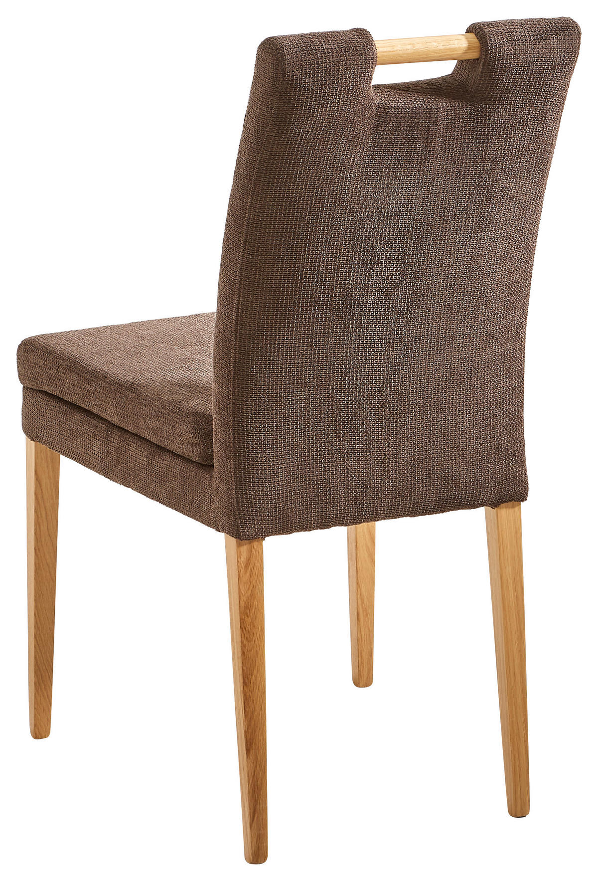 SZÉK fa, textil barna, tölgyfa  - barna/tölgyfa, Konventionell, textil/fa (47/91,5/59cm) - Cantus
