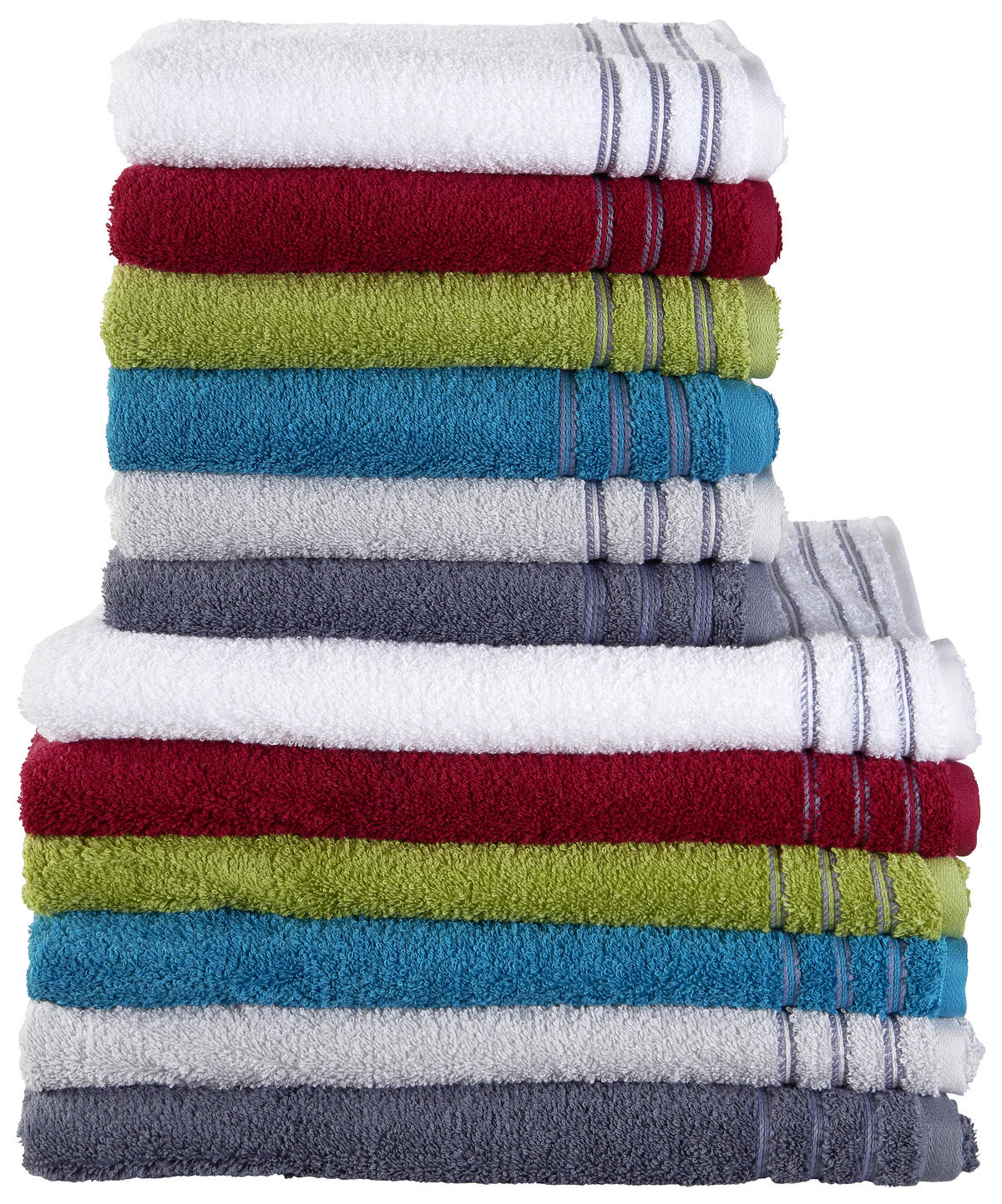 HANDTUCH 50/100 cm Grossetto Weiß  - Weiß, Basics, Textil (50/100cm) - Vossen