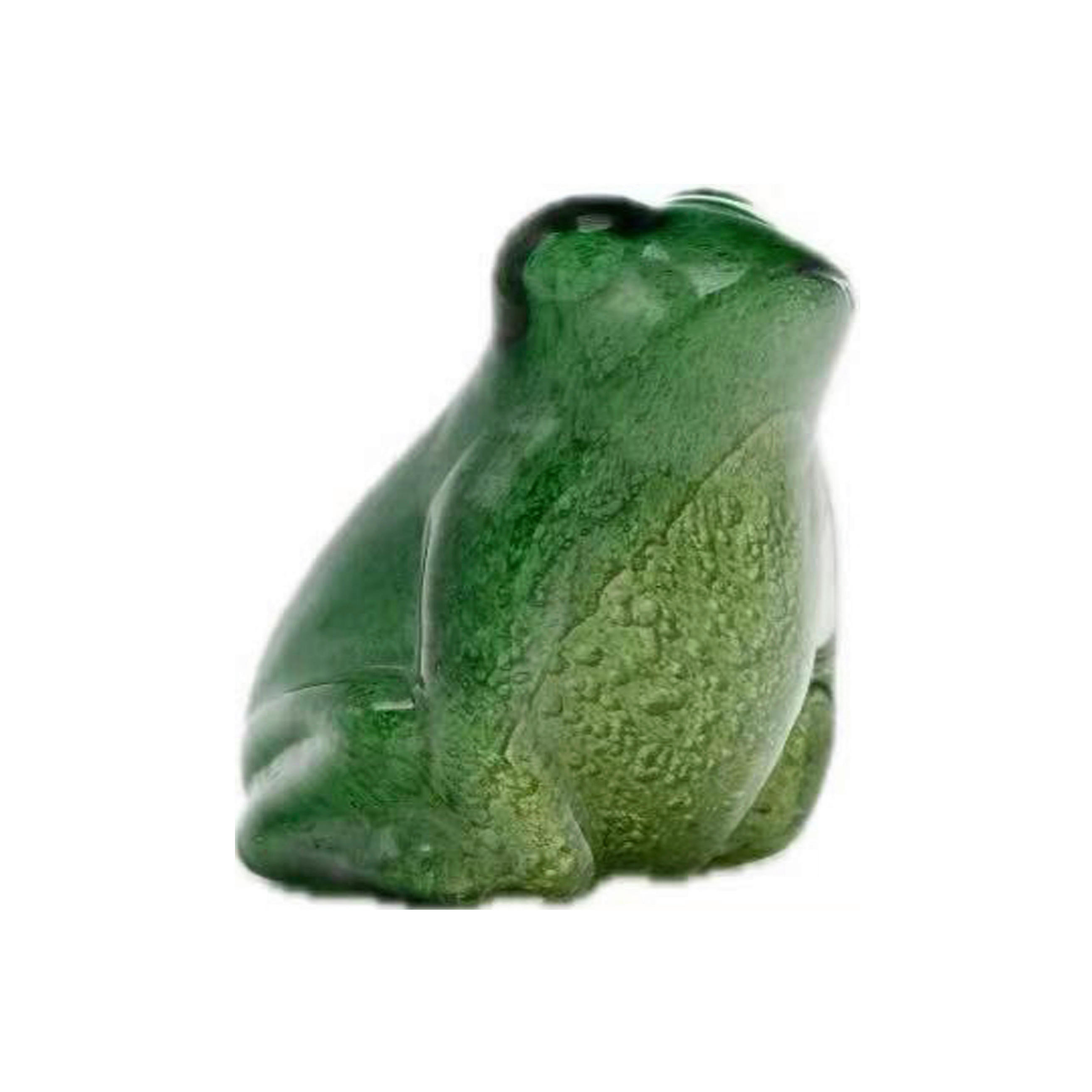 DEKORAČNÍ ŽÁBA - zelená, Trend, sklo (9/11,5/9cm) - Ambia Home