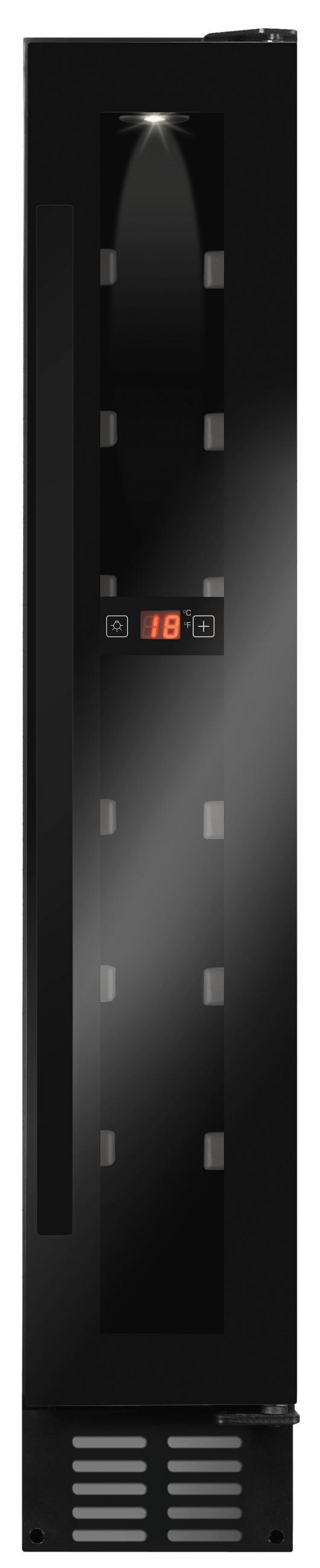 WEINKÜHLSCHRANK WK 341 100 2S  - Schwarz, Basics, Glas/Metall (14,8/82/57,5cm) - Amica