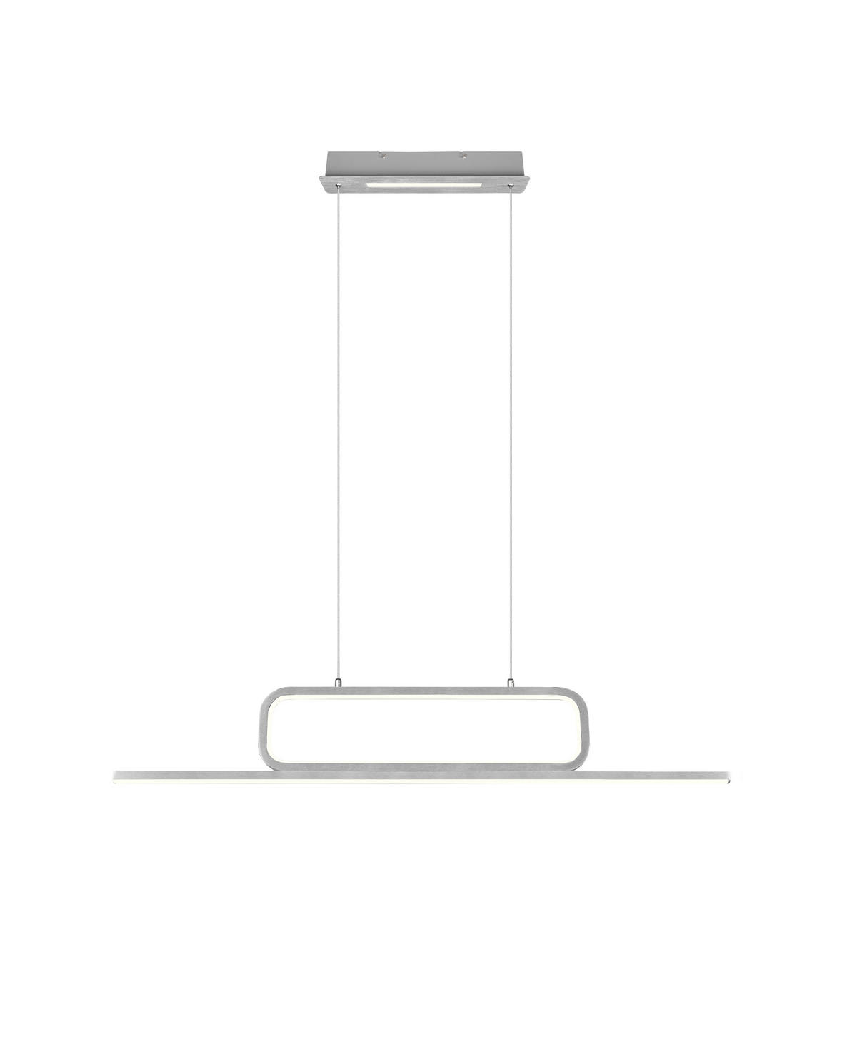 LED-HÄNGELEUCHTE 110/7,5/150 cm  - Alufarben, Basics, Metall (110/7,5/150cm) - Trio Leuchten