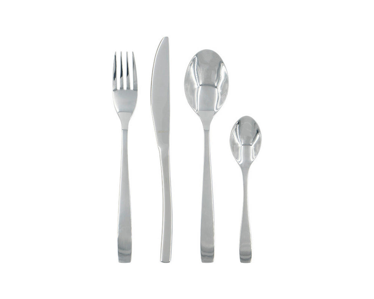 BESTECKSET Michelino 24-teilig Edelstahl  - Silberfarben, Basics, Metall