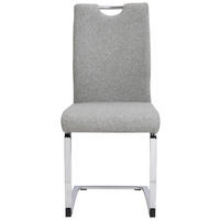 SCHWINGSTUHL  in Eisen Webstoff  - Chromfarben/Grau, Design, Textil/Metall (44/98/58cm) - Carryhome