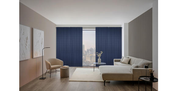 FERTIGVORHANG blickdicht  - Blau, KONVENTIONELL, Textil (140/260cm) - Dieter Knoll