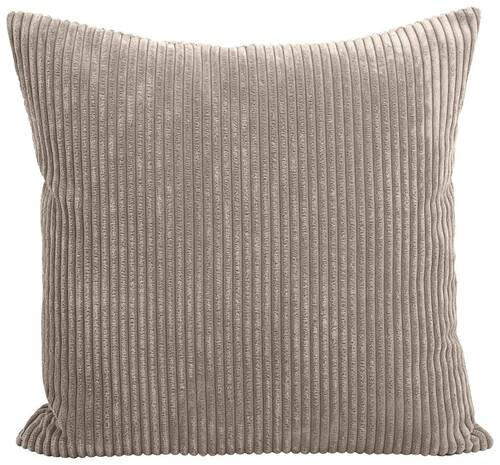 Zierkissen Lenata 55x55 cm Cord Taupe