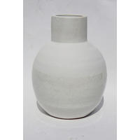 VASE  - Weiß, Basics, Keramik (18/25/18cm)