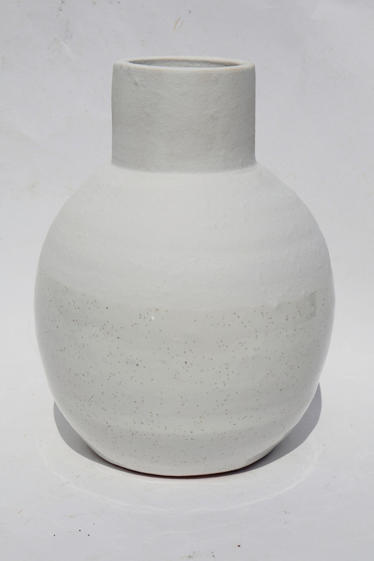 VASE  - Weiß, Basics, Keramik (18/25/18cm)